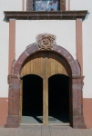 San Miguel Arcángel, façade portal