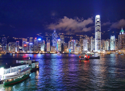 Hong Kong at night from the Ocean Terminal - DSC_0675