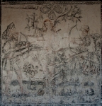 Upper cloister walk mural, St. Sebastian