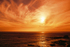 Fiery sunset