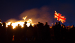 Diamond Jubilee Beacon on the Malverns - Fly the Flag