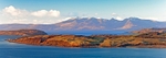 Isle Of Arran across Great Cumbrie Isle, North Ayrshire