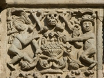 Chancel arch, left pilaster detail