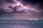 z4436 Storm over the Solent Yarmouth