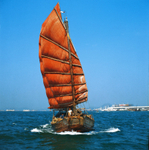 KM-06 Junk in harbour  - 1978
