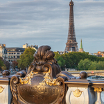 Eiffel Tower from Pont Alexandre III, Paris
