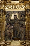 San Bernardino de Sena, high altar middle relief, St. Bernard of Siena