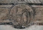 Lower cloister walk, dado roundel mural