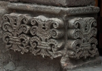 Façade portal, left pilaster base relief