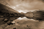 Wastwater Reflections - b&w