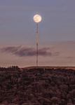 Snow Moon over Winter Hill