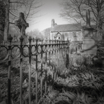 Adel Church and Railings (square format)