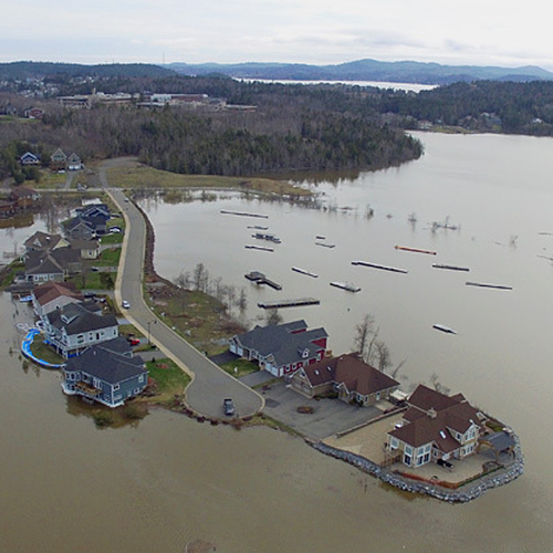 Yacht haven Lane Millidgeville Sping Flood 2018 NB Canada