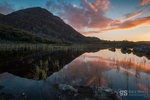 Autumn sunset, Llyn Cwm Bychan
