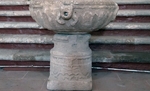 Chancel, baptismal font