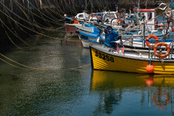 Tied up, High tide - Porthleven