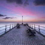 First light on The Banjo Jetty - Swanage, Dorset