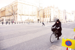 Cycling Up The Mall
