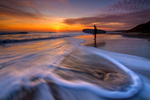 z1703 A Surfers Sunset, Grange Chine
