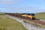 JL - 27.2.21 70806 6V38 Carlisle - Chirk, Quarry Cutting