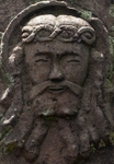 Angahuan, Calvary Cross, front crossing, face of Crist