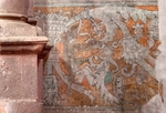 Ixmiquilpan, San Miguel Arcángel, North wall mural, detail right
