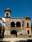 Hacienda Santa Cruz, chapel façade & bell-tower