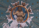 Hacienda chapel, cupola, Salvator Mundi