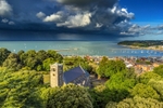 z4076 Stormy Skies over Cowes and the Solent