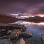 Spelga Reservoir Twilight, Mourne Mountains
