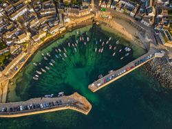 Mousehole from above - High tide
