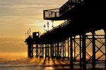 TS28 - Mist rising from the sea at sunrise by the Pier