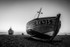 Fishing Boats Dungeness Black and White 4148