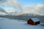 Ullsfjorden at Svensby, Troms, north Norway