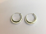 Silver hoop earrings.   £55.00