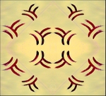 Drawing with strawberry mush