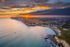 z2953 View from above Freshwater Bay at Sunset