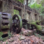 Nature takes over...The remains of the first Hydroelectric power plant, Officine Netti, Orvieto - dating from 1893