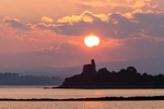 Inch Castle Sunset (Pink)