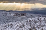 Crepuscular Rays from Franconia Ridge