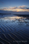Blue sand ripples
