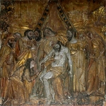 Deposition, polychromed wood