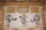 E wall, lower mural, angels