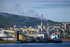 Murmansk harbour chimneys  