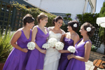 Bride and Bridemaids at Bear Hotel, Cowbridge