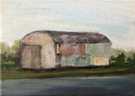Shed, Acrylic on Canvas, 17cm x 12cm