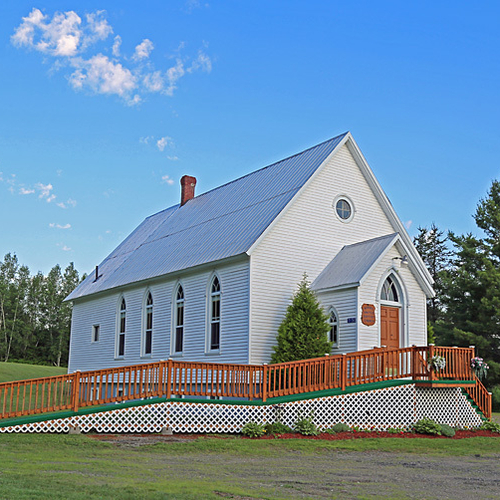 The Wirral United Baptist Church in Wirral, Petersville Parish, Queens Co., New Brunswick Canada. It is situated alon…