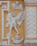 Façade, second tier relief (right), archangel