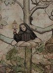 Portería mural, genealogical tree of St. Francis, detail