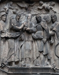 Capilla del Sagrario, portal relief, Wedding Vows, closeup